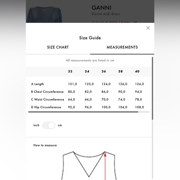 BNWT GANNI denim mini dress size 34 - Picture 4 of 4